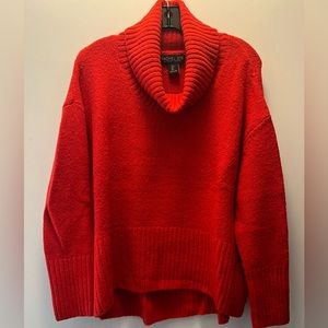 Gorgeous Rachel Zoe red cowl neck sweater, size L